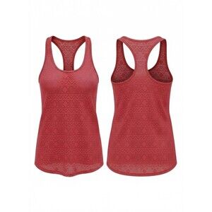 India Boutique Hot Pink Lace Knit Tank